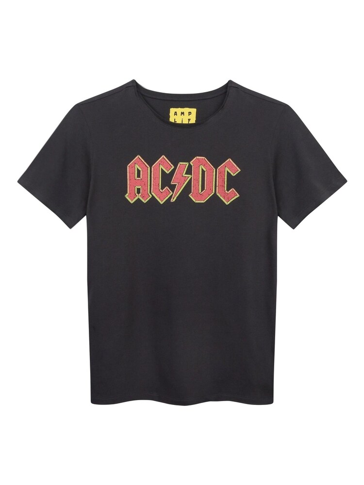 Amplified Kids 100% Cotton ACDC Logo Black T-Shirt - Image 1 of 1