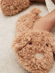 Tan Brown Character Cockapoo Dog Slippers - Image 3 of 7