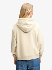 Superdry Taupe Brown Luxe Casual Relaxed Hoodie - Image 2 of 5