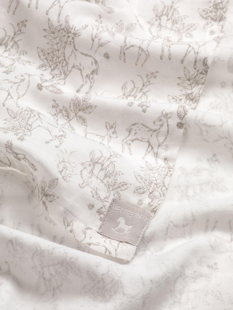 The Little Tailor Baby Muslin 100% Cotton Blanket - Image 5 of 5