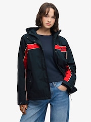 Superdry Blue Vintage Hooded Wind Jacket - Image 1 of 6
