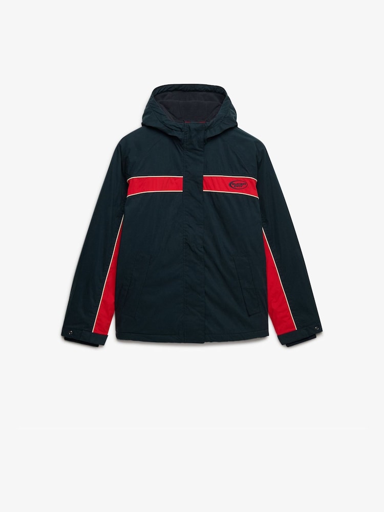 Superdry Blue Vintage Hooded Wind Jacket - Image 6 of 6 Superdry Blue Vintage Hooded Wind Jacket - Image 6 of 6