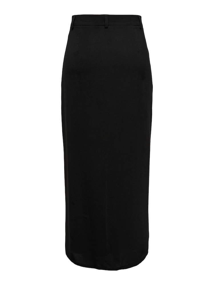 JDY Black Tailored Midi Skirt With Front Split - Image 5 of 5