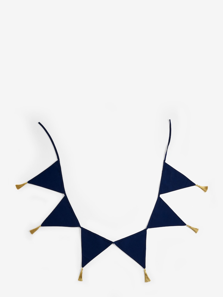 Navy Blue Eid Fabric Bunting - Image 3 of 4