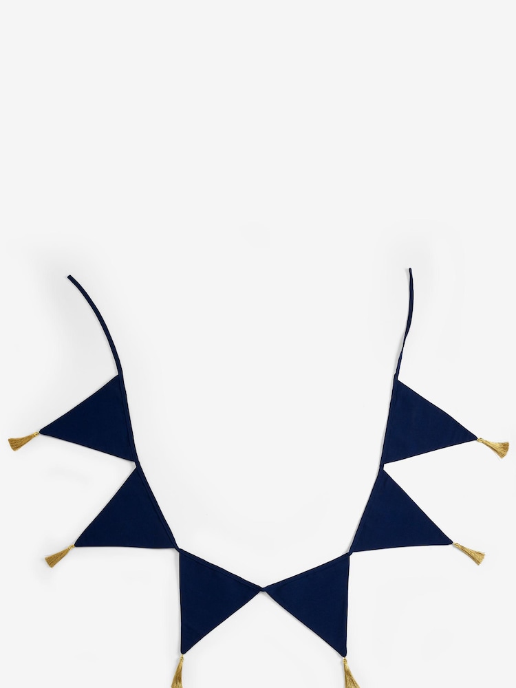 Navy Blue Eid Fabric Bunting - Image 4 of 4