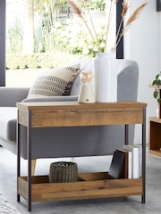 Dark Bronx Oak Effect Side Table - Image 1 of 7