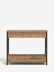 Dark Bronx Oak Effect Side Table - Image 5 of 7
