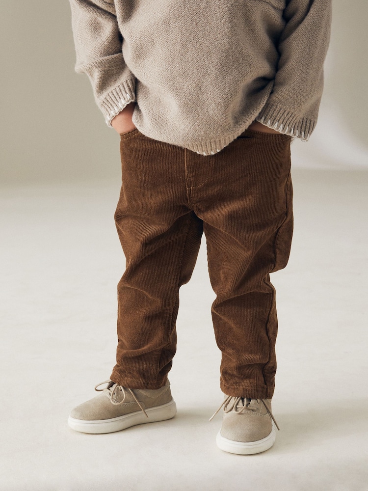 Marrone chiaro  - Pantaloni di velluto a coste (3mesi -7anni) - Image 3 of 7