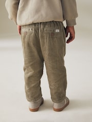 Sage Green Corduroy Pull On 100% Cotton Trousers (3mths-7yrs) - Image 3 of 7