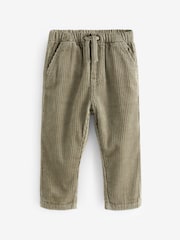 Sage Green Corduroy Pull On 100% Cotton Trousers (3mths-7yrs) - Image 5 of 7