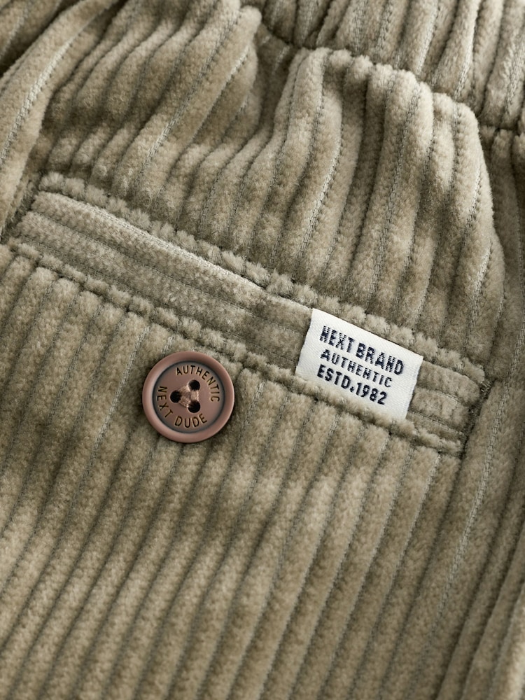 Sage Green Corduroy Pull On 100% Cotton Trousers (3mths-7yrs) - Image 7 of 7