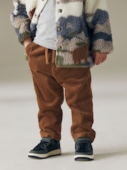 Tan Brown Corduroy Pull On 100% Cotton Trousers (3mths-7yrs) - Image 1 of 7