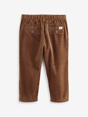Tan Brown Corduroy Pull On 100% Cotton Trousers (3mths-7yrs) - Image 6 of 7