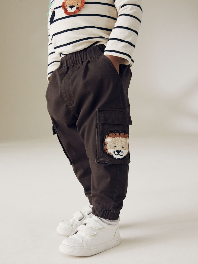 Brown Cargo Trousers (3mths-7yrs) - Image 1 of 9 Brown Cargo Trousers (3mths-7yrs) - Image 1 of 9