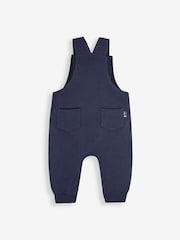JoJo Maman Bébé Digger Latzhose & gestreiftes Top Set für Jungen mit Applikationen - Bild 3 von 5