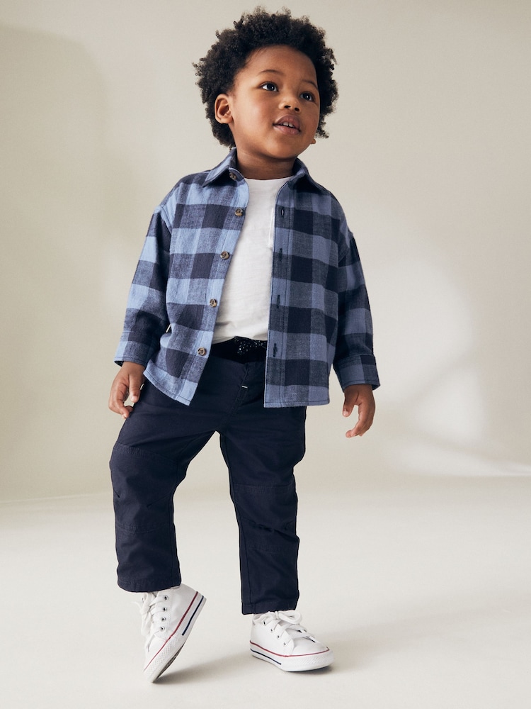 Navy Pull-On Lined Trousers (3mths-7yrs) - Image 2 of 7