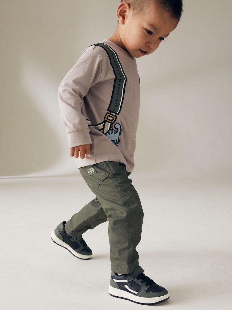 Khaki Green Pull-On Lined Trousers (3mths-7yrs) - Image 2 of 8