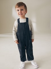 Dark Blue Corduroy Dungarees (3mths-7yrs) - Image 1 of 6
