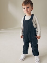 Dark Blue Corduroy Dungarees (3mths-7yrs) - Image 2 of 6