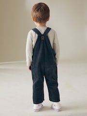 Dark Blue Corduroy Dungarees (3mths-7yrs) - Image 3 of 6