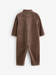 Soft Brown Corduroy 100% Cotton Boilersuit (3mths-5yrs) - Image 6 of 7