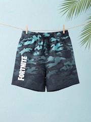 Vanilla Underground Blue Fortnite Swim Shorts - Image 3 of 4