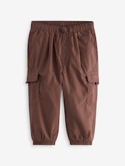 Brown Lined Baggy Cargo Trousers with Toggle (3mths-7yrs) - Image 6 of 9