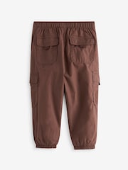 Brown Lined Baggy Cargo Trousers with Toggle (3mths-7yrs) - Image 7 of 9