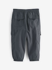 Charcoal Grey Lined Baggy Cargo Trousers with Toggle (3mths-7yrs) - Image 8 of 10