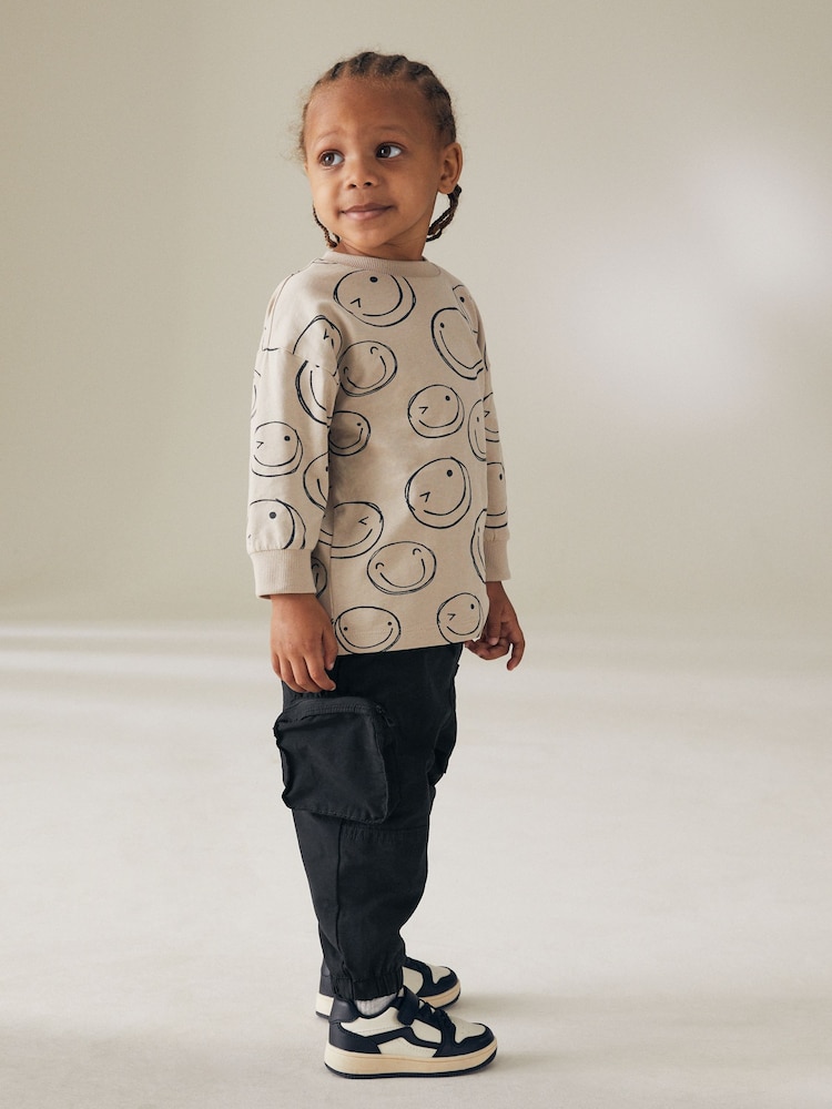 Black Multipocket Cargo Trousers (3mths-7yrs) - Image 2 of 4