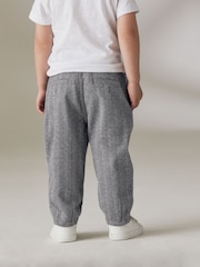 Grey Dogtooth Cosy Pull On Smart Trousers (3mths-7yrs) - Image 3 of 6