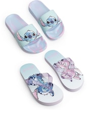 Vanilla Underground Lilo & Stitch Slide Flip Flops 2 Pack - Imagen 1 de 1