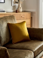 Cumin Yellow 43 x 43cm Matte Velvet Cushion - Image 1 of 5