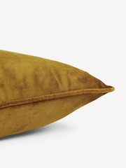 Cumin Yellow 43 x 43cm Matte Velvet Cushion - Image 2 of 5