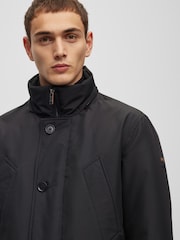 BOSS Black Water Repellent Hooded Parka Jacket - Image 5 of 6