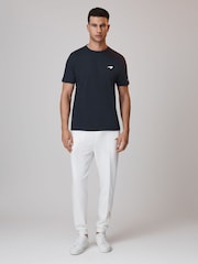 Reiss x McLaren F1 Team Airforce Blue McLaren F1 Mercerised Cotton Crew Neck T-Shirt - Image 3 of 6