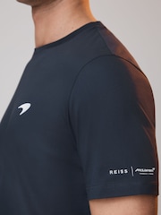 Reiss x McLaren F1 Team Airforce Blue McLaren F1 Mercerised Cotton Crew Neck T-Shirt - Image 4 of 6