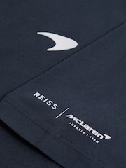Reiss x McLaren F1 Team Airforce Blue McLaren F1 Mercerised Cotton Crew Neck T-Shirt - Image 6 of 6