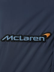 Reiss x McLaren F1 Team Airforce Blue/Ecru Junior McLaren F1 Patch Varsity Bomber Jacket - Image 11 of 12
