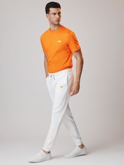 Reiss x McLaren F1 Team Papaya McLaren F1 Mercerised Cotton Crew Neck T-Shirt - Image 3 of 6