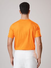 Reiss x McLaren F1 Team Papaya McLaren F1 Mercerised Cotton Crew Neck T-Shirt - Image 5 of 6