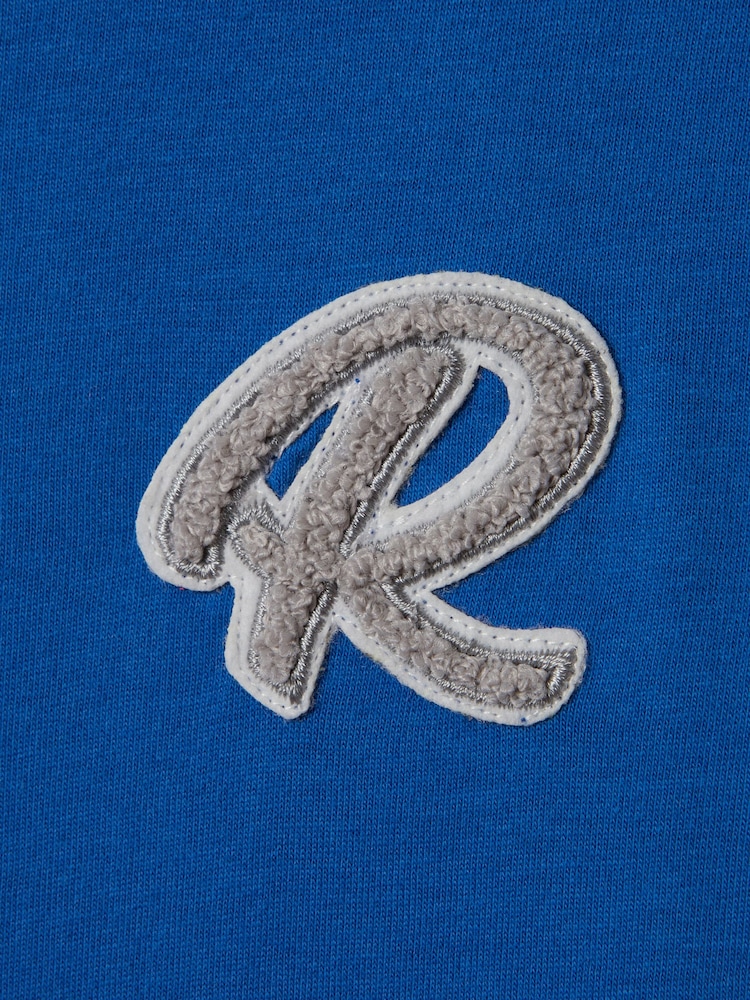 Reiss Lapis Blue Jude Teen Cotton Crew Neck T-Shirt - Image 5 of 5