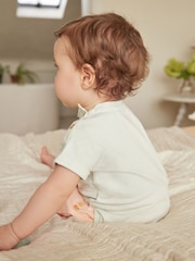 Orange Baby 100% Cotton Top and Shorts 2 Piece Set - Image 4 of 13
