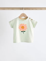 Orange Baby 100% Cotton Top and Shorts 2 Piece Set - Image 7 of 13