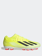 adidas Yellow Football X Crazyfast League Turf Kids Boots - Image 1 of 10