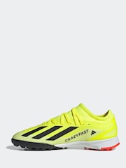 adidas Yellow Football X Crazyfast League Turf Kids Boots - Image 2 of 10