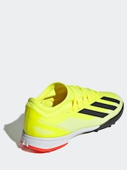 adidas Yellow Football X Crazyfast League Turf Kids Boots - Image 3 of 10
