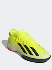 adidas Yellow Football X Crazyfast League Turf Kids Boots - Image 4 of 10