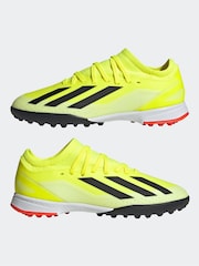 adidas Yellow Football X Crazyfast League Turf Kids Boots - Image 5 of 10