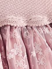 Pink Occasion Knit Dress (3mths-10yrs) - Image 7 of 7